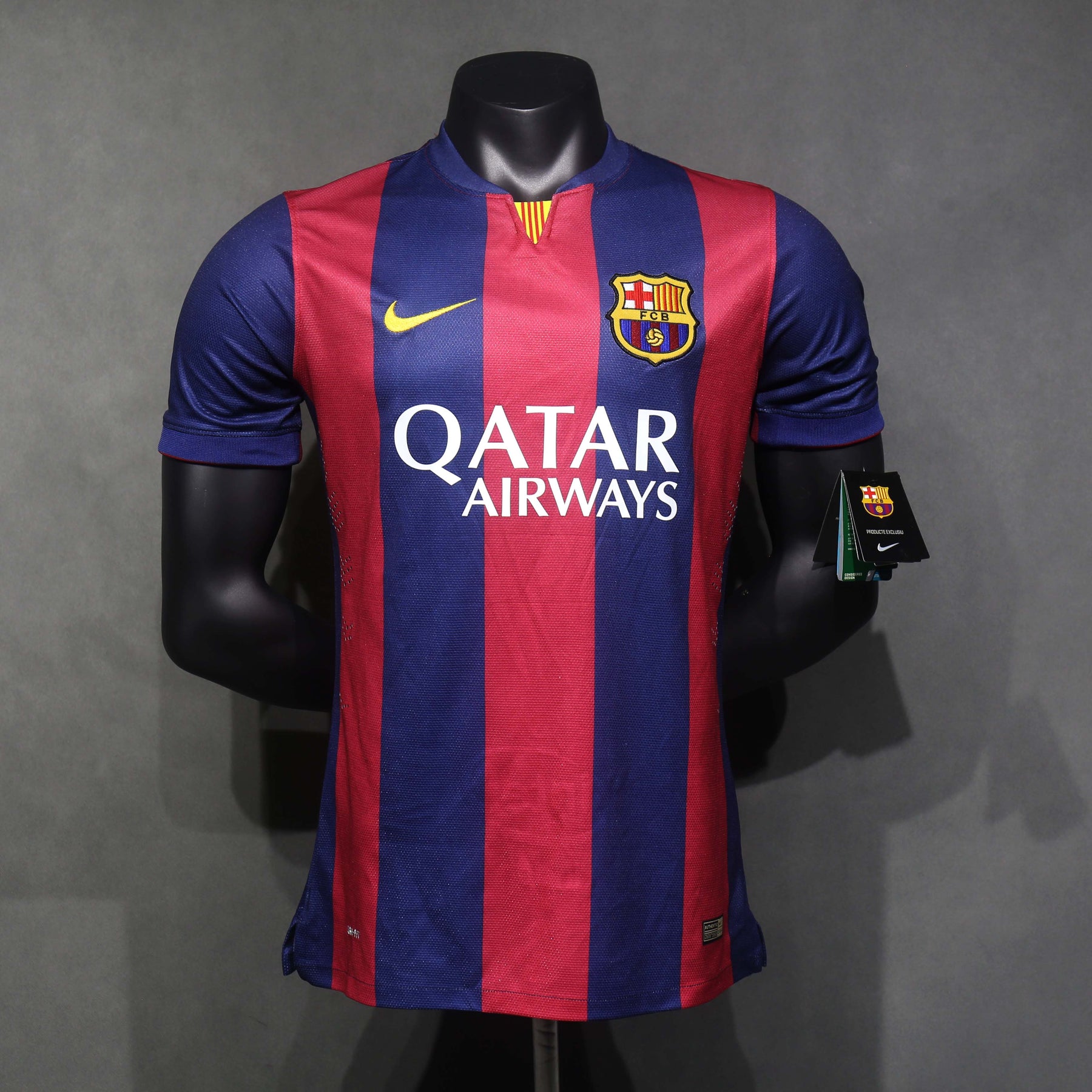 Camiseta Barcelona - Primeira Equipación Retro 2014/15  + 3 Regalos 🎁