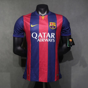 Camiseta Barcelona - Primeira Equipación Retro 2014/15  + 3 Regalos 🎁