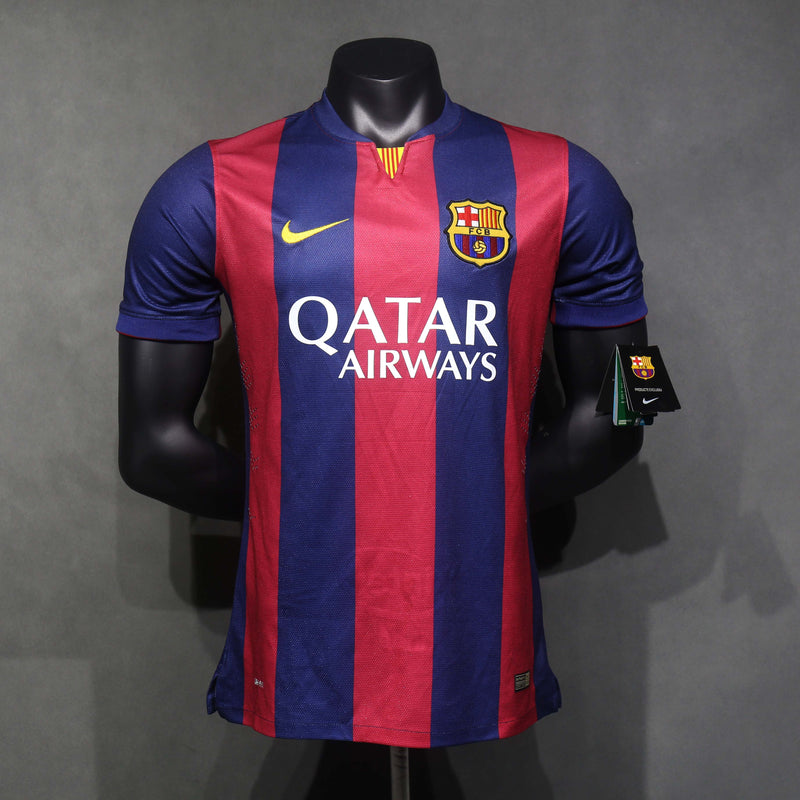 Barcelona - Primeira Kit Retro Shirt 2014/15 + 3 Gifts 🎁
