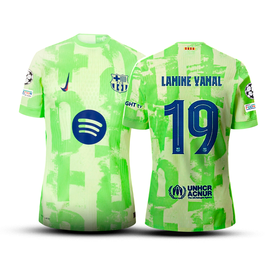 Camiseta Barcelona - Tercera Equipación + Parche Champions League 🎁