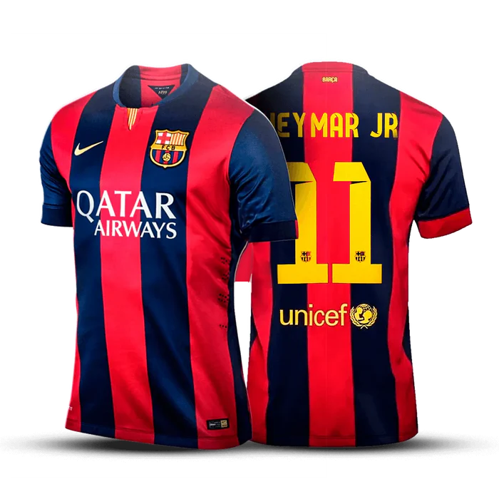 Camiseta Barcelona - Primeira Equipación Retro 2014/15  + 3 Regalos 🎁