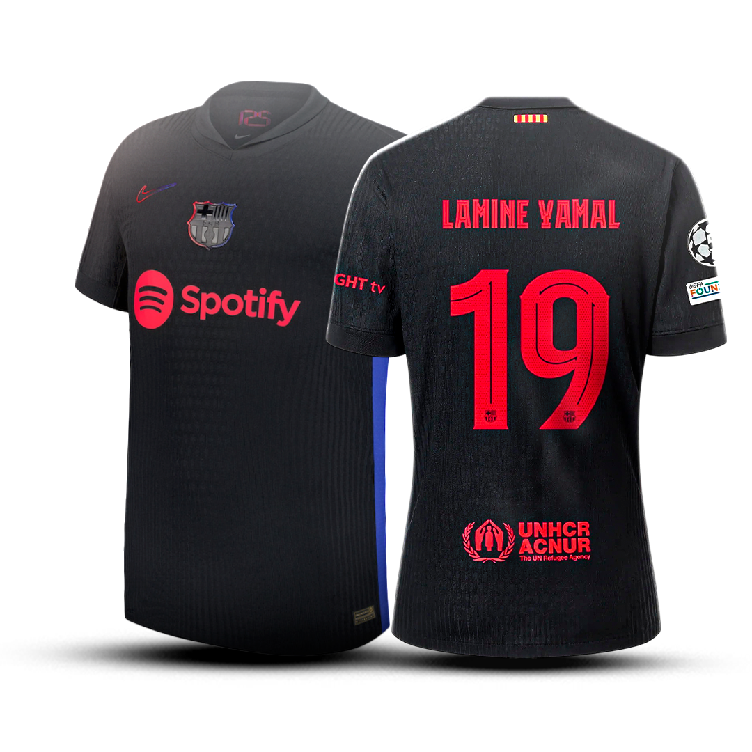 Camiseta Barcelona - Segunda Equipación + Parche Champions League 🎁