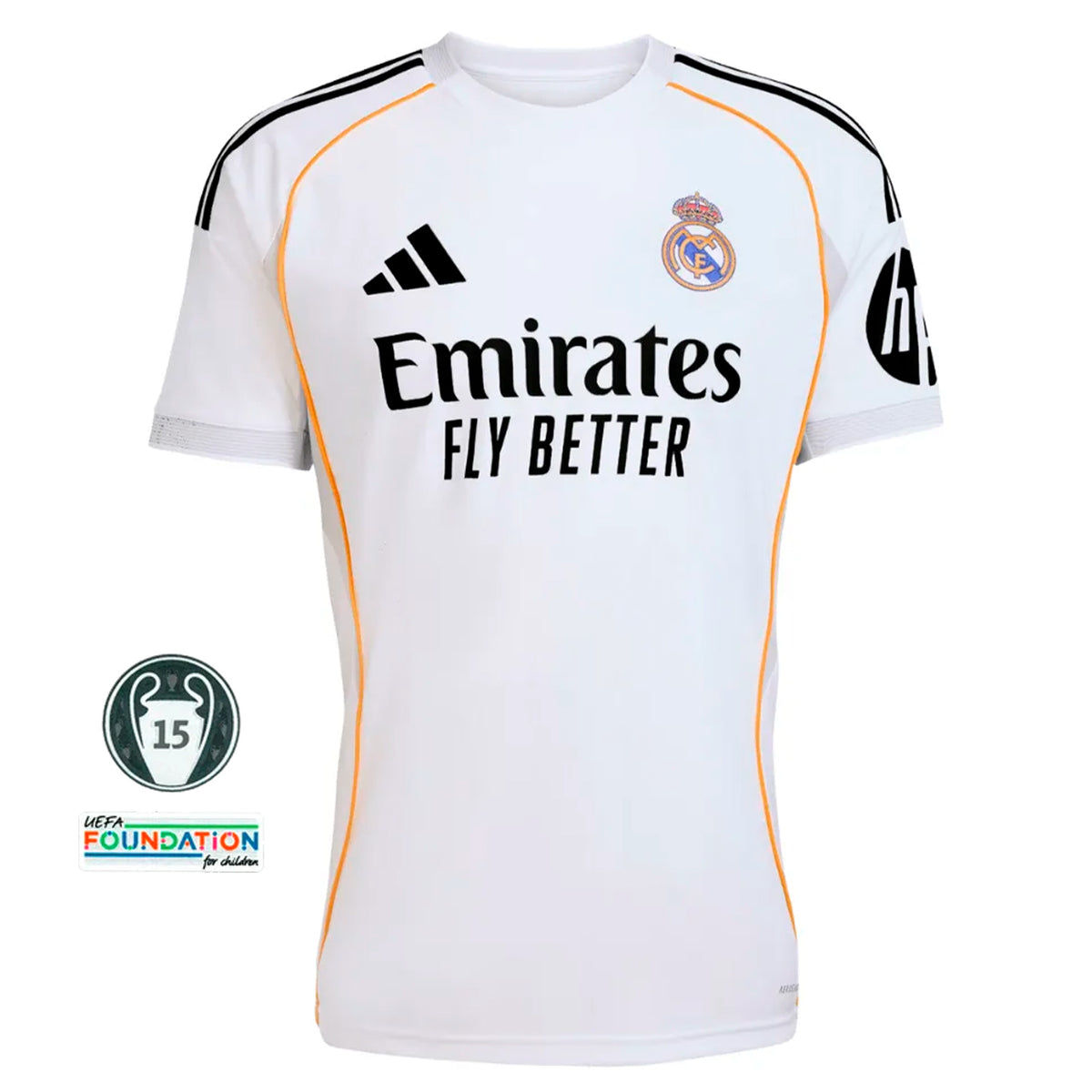 Real Madrid Home Shirt 25/26 + Champions League Patch + FREE GIFT 🎁 