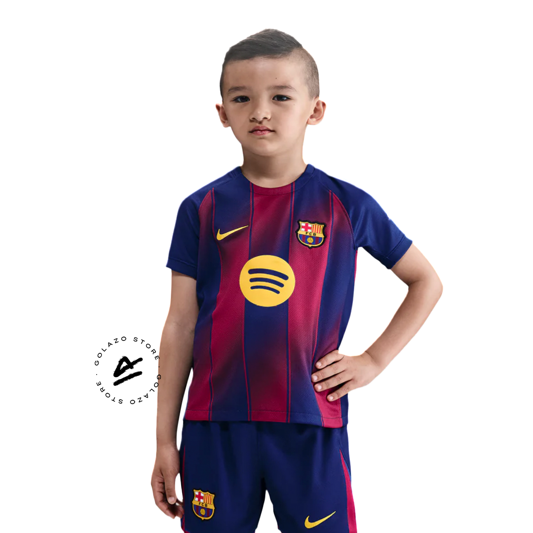 Conjunto Niños Barcelona Primera Equipación 2025/26 + 3 Regalos 🎁