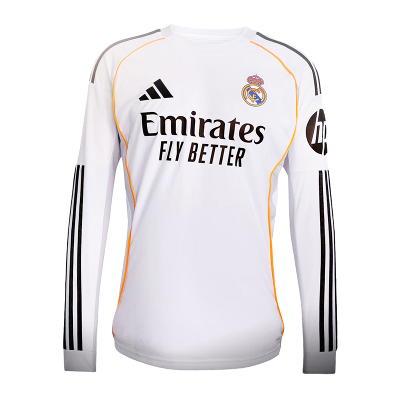 Real Madrid Home Shirt - 2025/26 - Long Sleeve