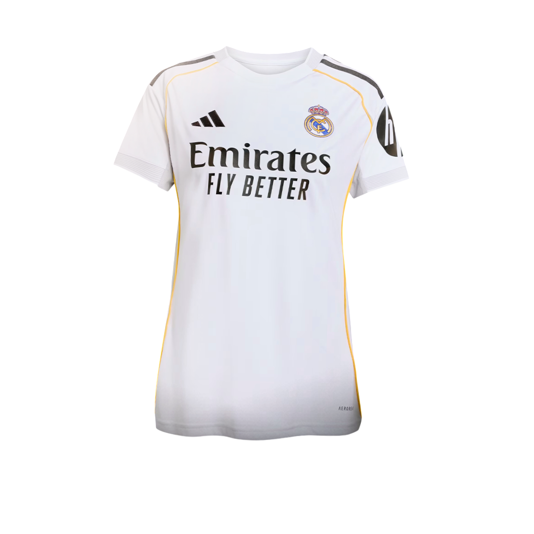 Camiseta Real Madrid Primeira Equipación 25/26 - MUJER