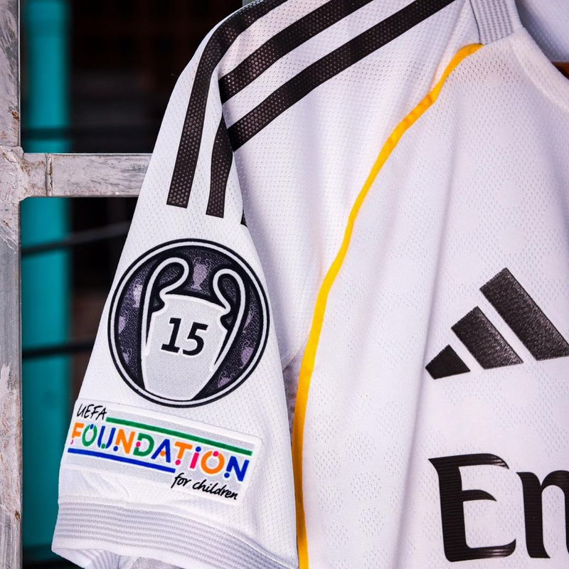 Real Madrid Home Shirt 25/26 + Champions League Patch + GIFT 🎁