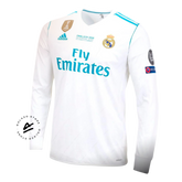Real Madrid Retro Jersey - 2018 + Champions League Patch + World Cup 