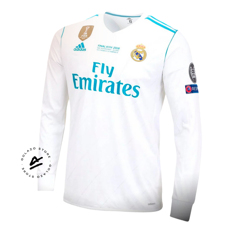 Real Madrid Retro Shirt - 2018 + Champions League Patch + World Cup