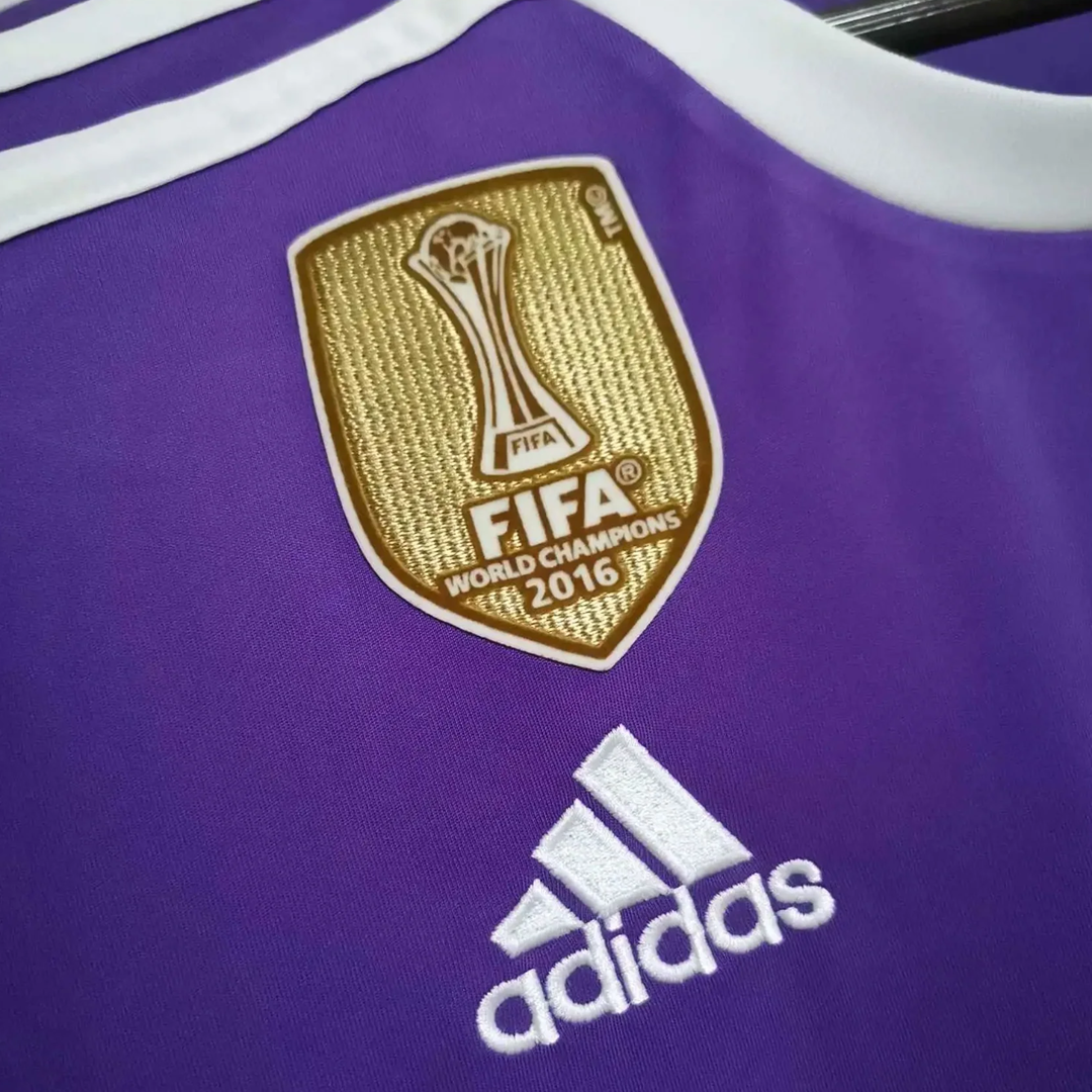 Real Madrid Retro Jersey - 2016/17 + Champions League Patch + World Cup