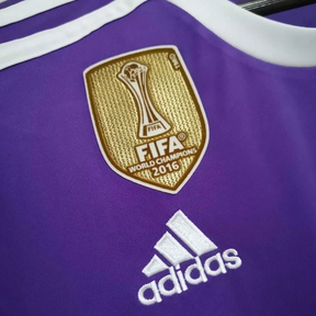 Real Madrid Retro Jersey - 2016/17 + Champions League Patch + World Cup